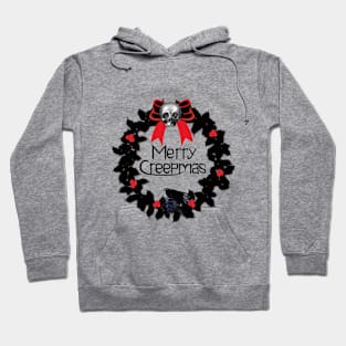 Merry Creepmas Gothic Wreath Hoodie